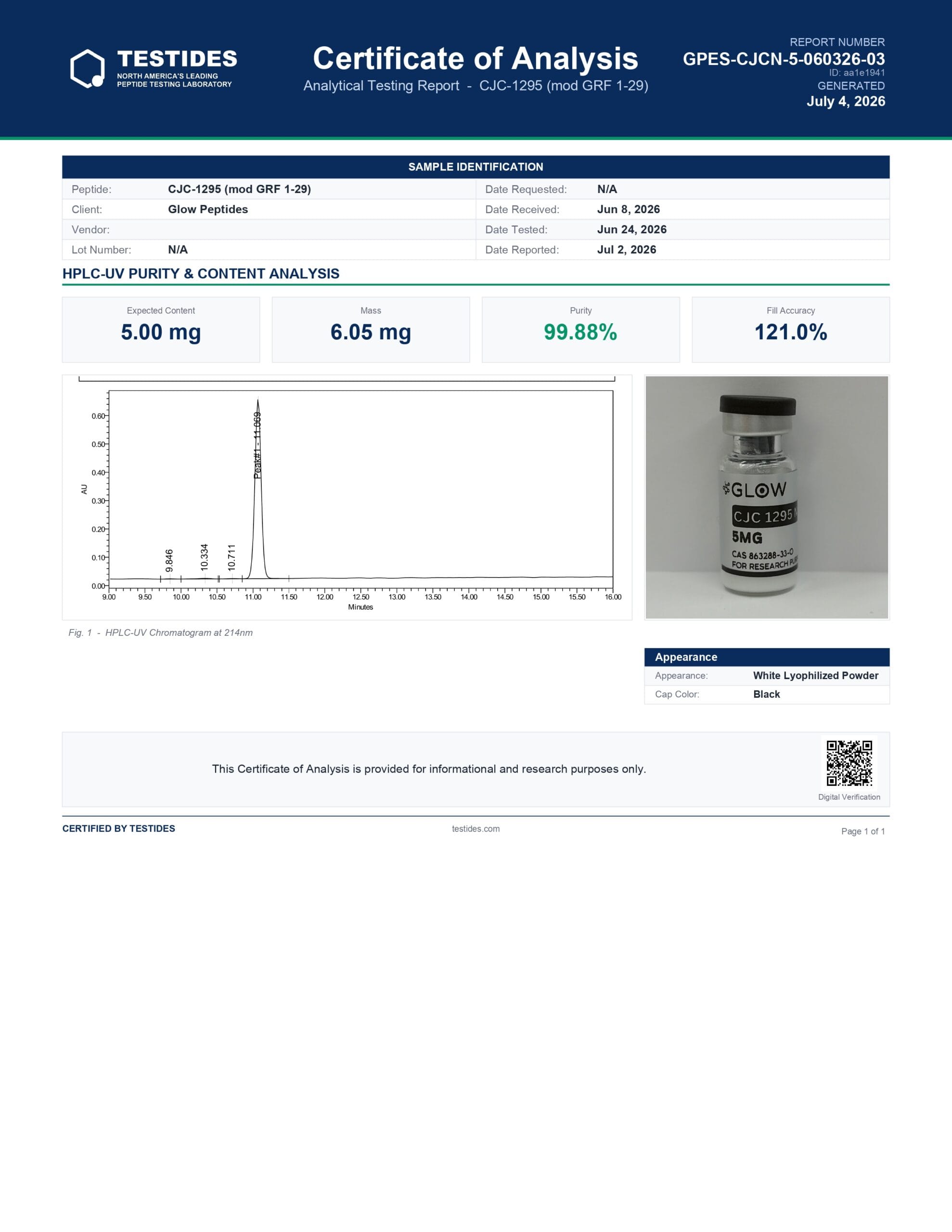 CJC-1295 No DAC (5MG) - Image 2